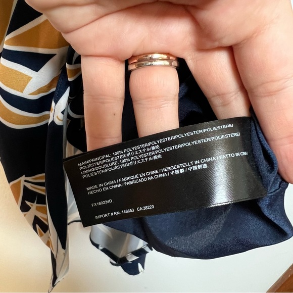 Finders Keepers Ritual Union Navy Leaf Dress - Picture 8 of 10